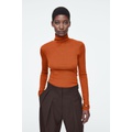 MERINO WOOL TURTLENECK TOP