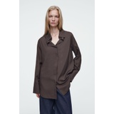 THE DRAPED SILK SHIRT