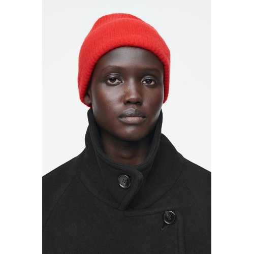 COS RIBBED WOOL AND CASHMERE BEANIE