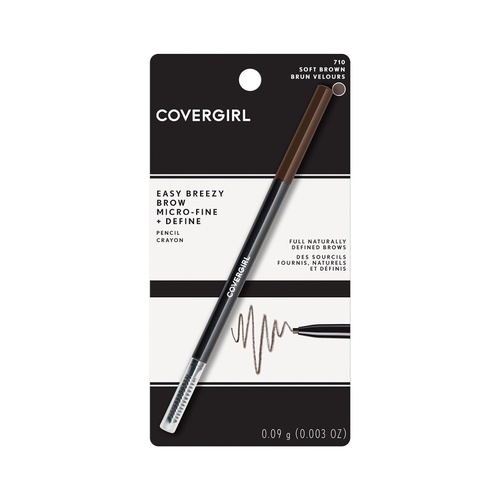  COVERGIRL Easy Breezy Brow Micro-Fine + Define Pencil, Soft Brown, 0.03 Pound (packaging may vary)