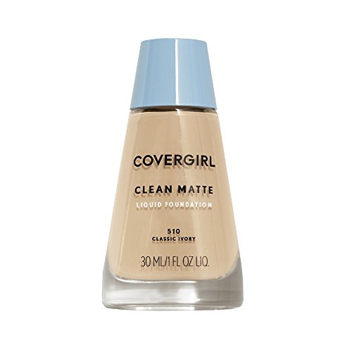  COVERGIRL Clean Matte Liquid Foundation Classic Ivory, 1 oz (packaging may vary)