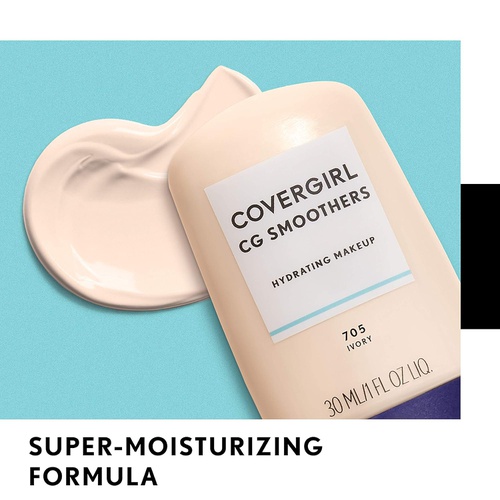  COVERGIRL Smoothers Hydrating Makeup Foundation, Creamy Natural (packaging may vary)