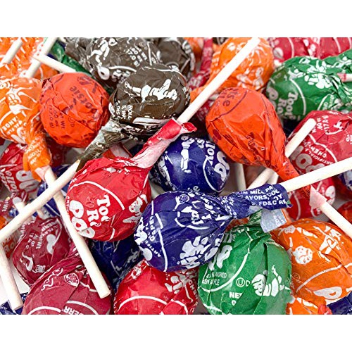  CrazyOutlet Tootsie Pops Bulk Assorted Fruit Flavors Lollipops Hard Candy Pack, 2 Lbs