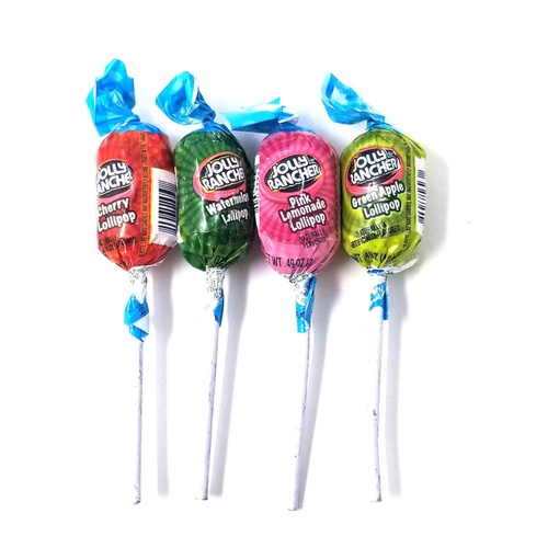  CRAZYOUTLET Easter JOLLY RANCHER Lollipops Hard Candy, Original Flavors Pops, Bulk Pack 2 Lbs