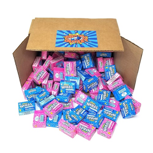  CRAZYOUTLET Easter Wonka Nerds Hoppin Candy, Pastel Blue and Pink Mini Box - 77 Count, 2.5 Lbs