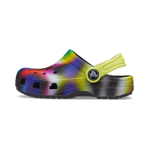 크록스 Crocs Kids Classic Tie-Dye Graphic Clog (Toddler)