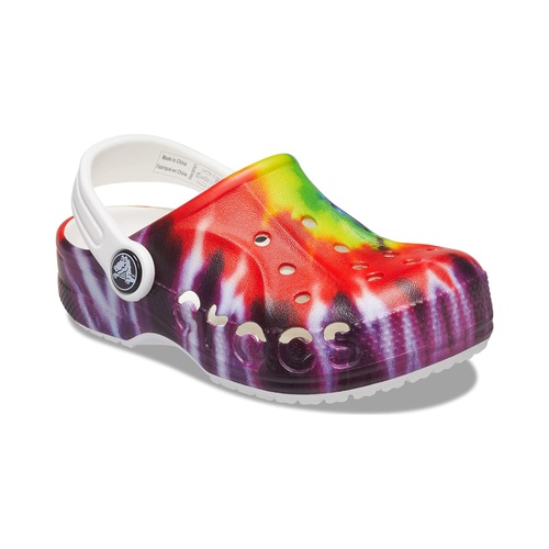 크록스 Crocs Kids Baya Tie-Dye Graphic Clog (Little Kid)