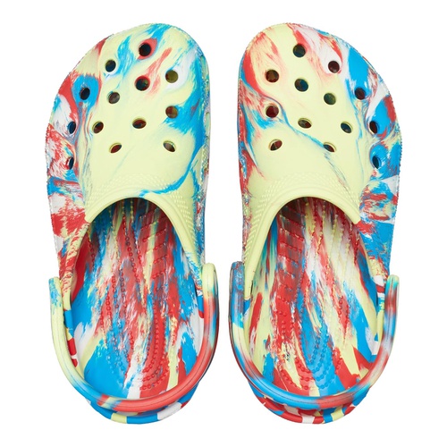 크록스 Crocs Classic Marbled Tie-Dye Clog