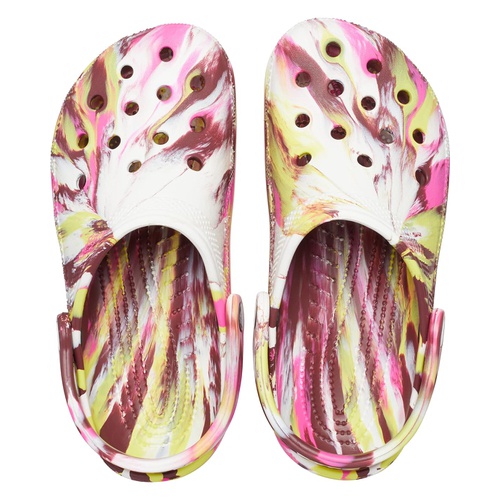 크록스 Crocs Classic Marbled Tie-Dye Clog