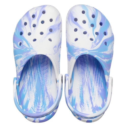 크록스 Crocs Classic Marbled Tie-Dye Clog