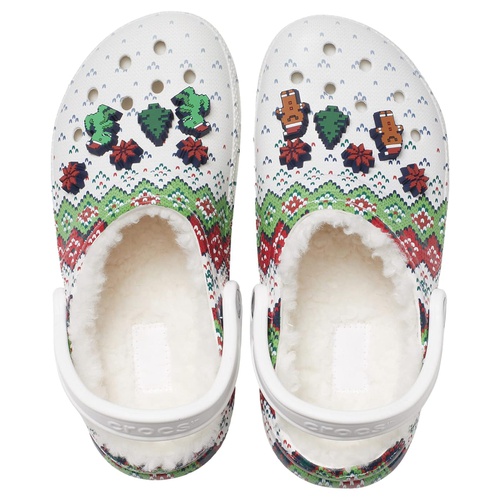 크록스 Crocs Classic Lined Holiday Charm Clog