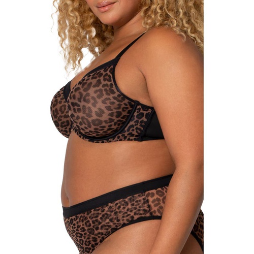  Curvy Couture Full Figure Mesh Underwire Bra_DESIGNER LEO