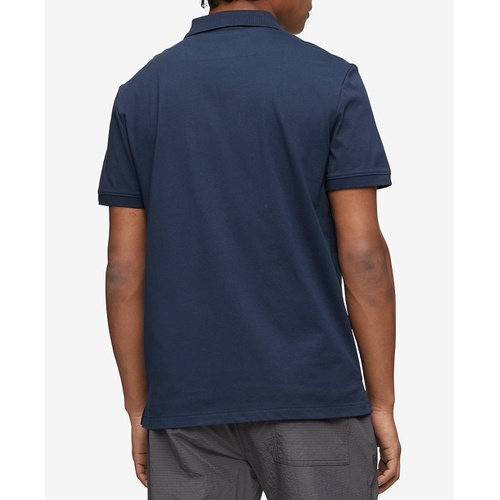  Calvin Klein Mens Regular Fit Smooth Cotton Monogram Logo Polo Shirt