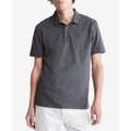 Calvin Klein Mens Regular Fit Smooth Cotton Monogram Logo Polo Shirt