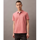 Calvin Klein Mens Regular Fit Smooth Cotton Monogram Logo Polo Shirt