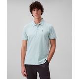Calvin Klein Mens Regular Fit Smooth Cotton Monogram Logo Polo Shirt