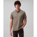 Calvin Klein Mens Regular Fit Smooth Cotton Monogram Logo Polo Shirt