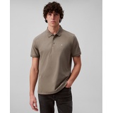 Calvin Klein Mens Regular Fit Smooth Cotton Monogram Logo Polo Shirt
