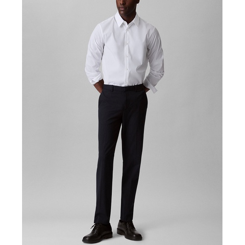  Calvin Klein Mens Slim Fit Supima Stretch Long Sleeve Button Front Shirt