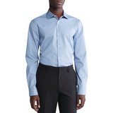 Calvin Klein Mens Slim Fit Supima Stretch Long Sleeve Button Front Shirt