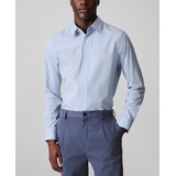 Calvin Klein Mens Slim Fit Supima Stretch Long Sleeve Button Front Shirt