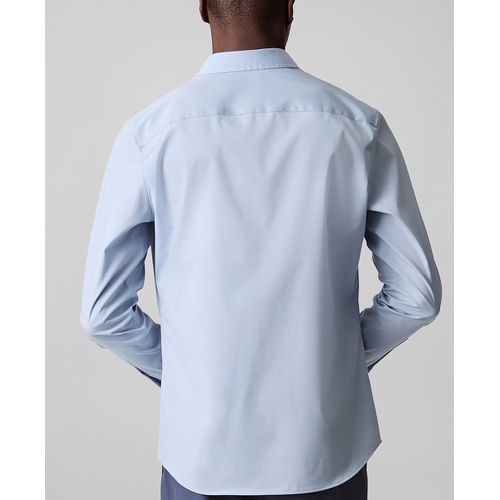  Calvin Klein Mens Slim Fit Supima Stretch Long Sleeve Button Front Shirt