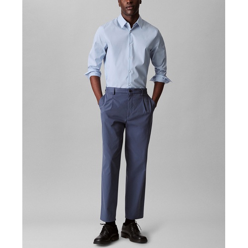  Calvin Klein Mens Slim Fit Supima Stretch Long Sleeve Button Front Shirt