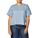 Calvin Klein Womens Short Sleeve Cropped Logo T-Shirt