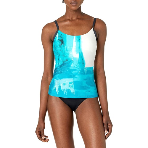  Calvin Klein Womens Over The Shoulder Tankini Swimsuit