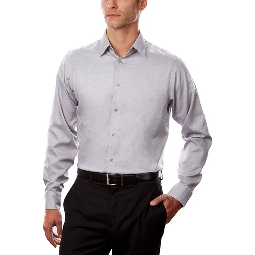  Calvin Klein Mens Dress Shirt Regular Fit Non Iron Stretch Solid