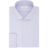 Calvin Klein Mens Dress Shirt Slim Fit Non Iron Stretch Solid