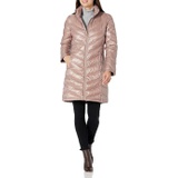 Calvin Klein Womens Chevron Quilted Packable Down Jacket (Standard and Plus)