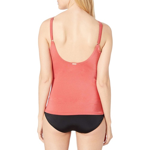  Calvin Klein Womens Standard Tankini Swimsuit with Adjustable Straps and Tummy Control