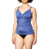 Calvin Klein Womens Standard Tankini Swimsuit with Adjustable Straps and Tummy Control