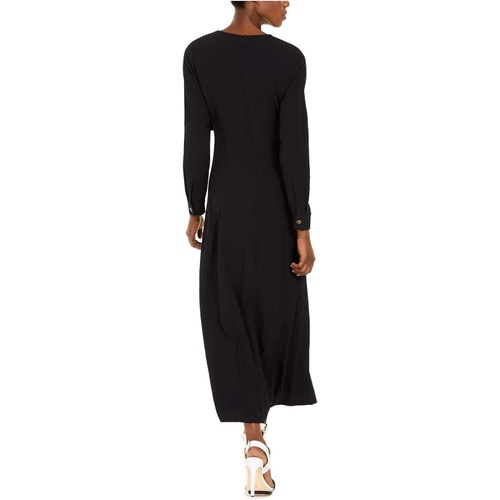  Calvin Klein Womens Maxi Dress with Tie Front