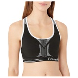 Calvin Klein Womens Performance Moisture Wicking Medium Impact Reversible Seamless Sports Bra