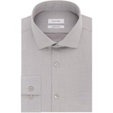 Calvin Klein Mens Dress Shirt Xtreme Slim Fit Non Iron Herringbone