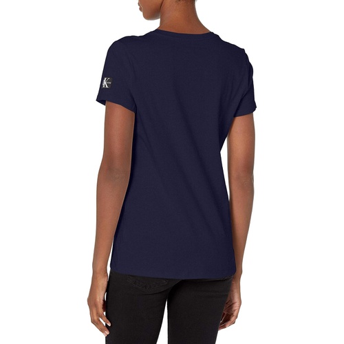  Calvin Klein Womens Short Sleeve Cropped Logo T-Shirt