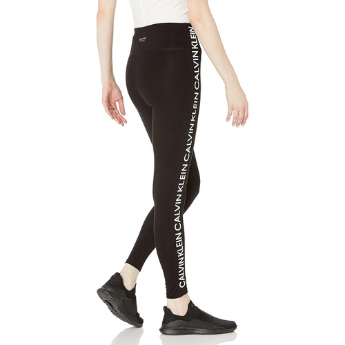  Calvin Klein Womens Premium Performance Double Waistband Moisture Wicking Legging (Standard and Plus)