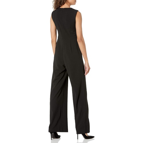  Calvin Klein Womens Sleeveless Jumpsuit with Cut Outs