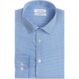 Calvin Klein Mens Dress Shirt Slim Fit Non Iron Gingham