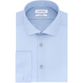 Calvin Klein Mens Dress Shirt Slim Fit Non Iron Solid French Cuff