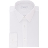 Calvin Klein Mens Dress Shirt Regular Fit Non Iron Stretch Solid