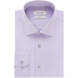 Calvin Klein Mens Dress Shirt Regular Fit Non Iron Herringbone