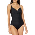 Calvin Klein Womens Standard Tankini Swimsuit with Adjustable Straps and Tummy Control