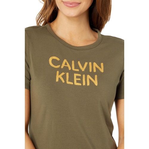  Calvin Klein Logo Shirtdress