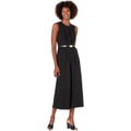 Calvin Klein Midi Scuba Crepe Jumpsuit with Belt