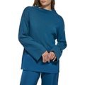 Calvin Klein Long Sleeve Mock Neck with Overlay