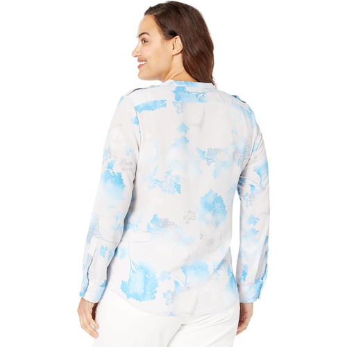  Calvin Klein Printed Crew Neck Roll Sleeve