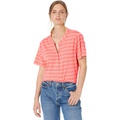 Calvin Klein Short Sleeve Stripe Tee with Button Details